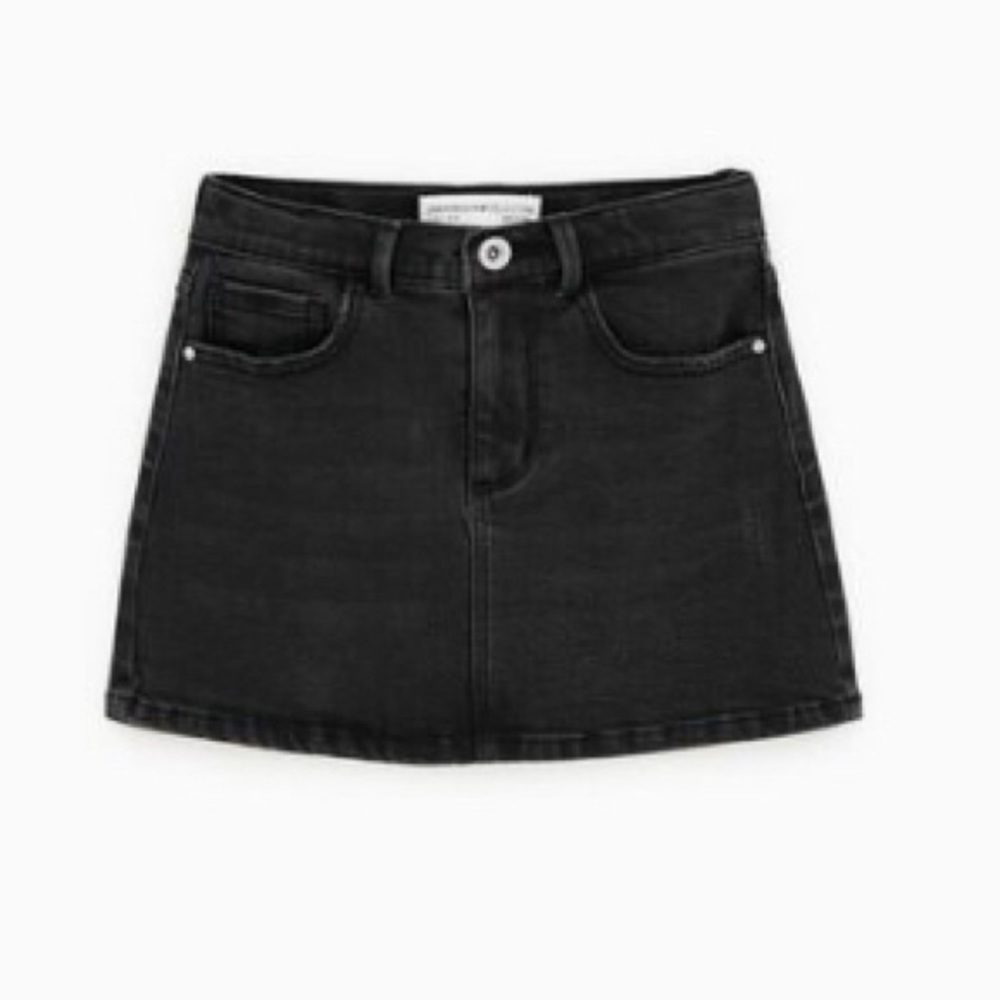 (Kids) Girls Zara black denim skirt